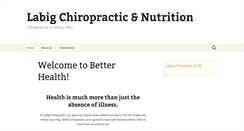 Desktop Screenshot of labigchiropractic.com