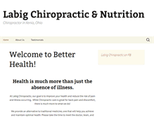 Tablet Screenshot of labigchiropractic.com